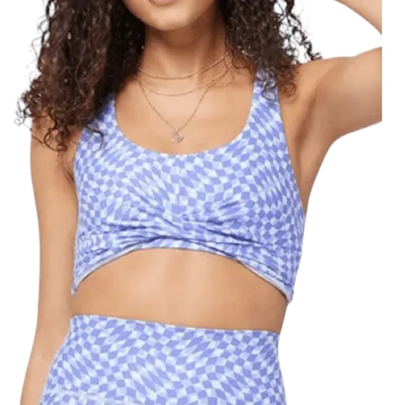 l*space Tops - L*Space Twist Of Fate Sports Bra Heat Waves Purple Women's Small NWT